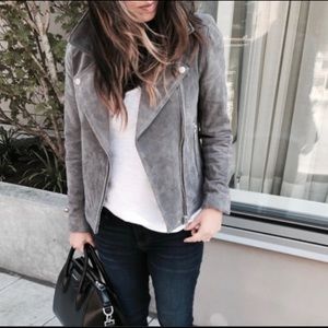 BLANKNYC Silver Screen Suede Jacket Small